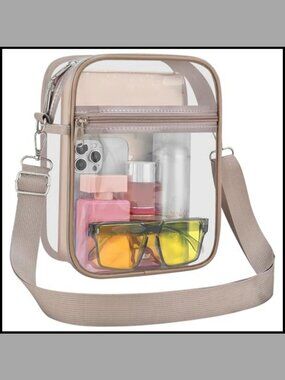 Clear Messenger Bag Stadium Approved Transparent Crossbody Purse